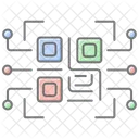 Cyber Scan Lineal Color Icon Icon
