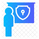Cyber Security Training Education Icon