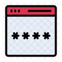 Password Lock Webpage Icon