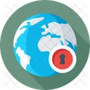 Cyber Security Globe Icon