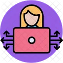 Cyber Hacker Protection Icon