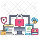 System Security System Protection Cyber Security Icône