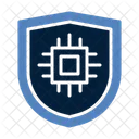 Cyber Security Shield Chip Icon
