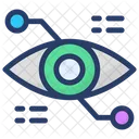 Cyber Technology Eye Monitoring Network Monitoring Icon