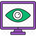 Cyber Uberwachung Mechanisches Auge Kybernetik Symbol