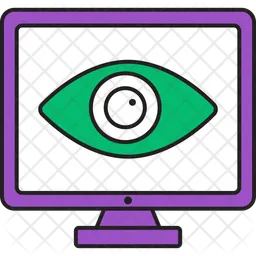 Cyber-Überwachung  Symbol