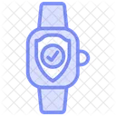 Cyber Watch Duotone Line Icon Icon