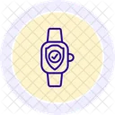 Cyber Watch Line Icon Icon