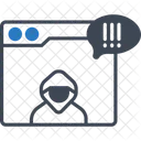 Cyberbullying Online Threat Harassment Icon