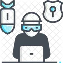 Cyberkriminalität  Symbol