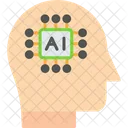Cybernetics Implant Brain Icon