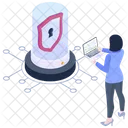 Network Security Cybersecurity Cyber Safety Icon
