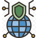 Cybersecurity Data Network Icon