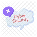 Cybersecurity Cyber Protection Cybersecurity Error アイコン