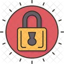 Cybersecurity Protection Unlock Icon