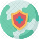 Cybersecurity Global Safety Icon