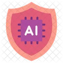 Ai And Cybersecurity Artificial Intelligence Technology Icon
