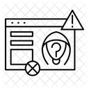 Cybersecurity Breach  Icon