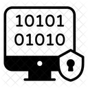 Coding Binary Language Cybersecurity Icône