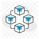 Blockchain Decentralized Ledger Technology Secure Icon