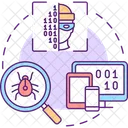 Cybersecurity issue  Icon