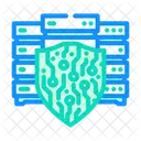 Cybersecurity Shield Data Icon