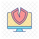 Cybersecurity vulnerability  Icon