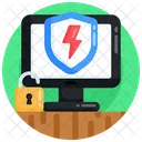 Online Sicherheit Cybersicherheit Online Schutz Icon