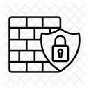 Cybersicherheits-Firewall  Symbol