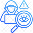Cyberstalking Cyber Hacker Icon
