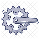 Gear Cycle Metal Icon