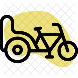 Cycle rickshaw Icon