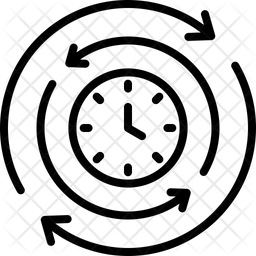 Cycle time Icon - Download in Line Style