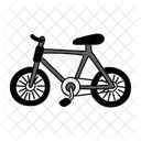 Black Monochrome Bicycle Illustration Cycling Bike Icon