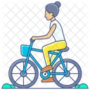 Cycling Bicycling Biking Icon