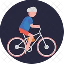 Bike And Bicycle Cycling Man Icon