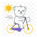 Cycling Bear  Icon