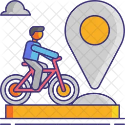 Cycling Destination  Icon
