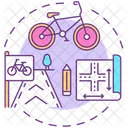 Cycling Infrastructure Bike Icon