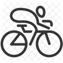 Cycling On Road  Icon