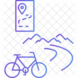 Cycling route  Icon