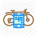 Cycling Tracker Fitness Icon