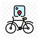 Cycling Tracker Fitness Icon