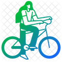 Cycling Woman  Icon