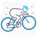 Cyclist Bicycle Racing Icon