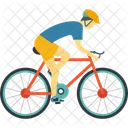 Cyclist Cycle Race Bike Icon