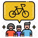 Cyclist family  Icon