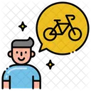 Cyclist male  Icon