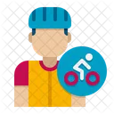 Cyclist Male  Icon