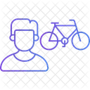 Cyclist male  Icon